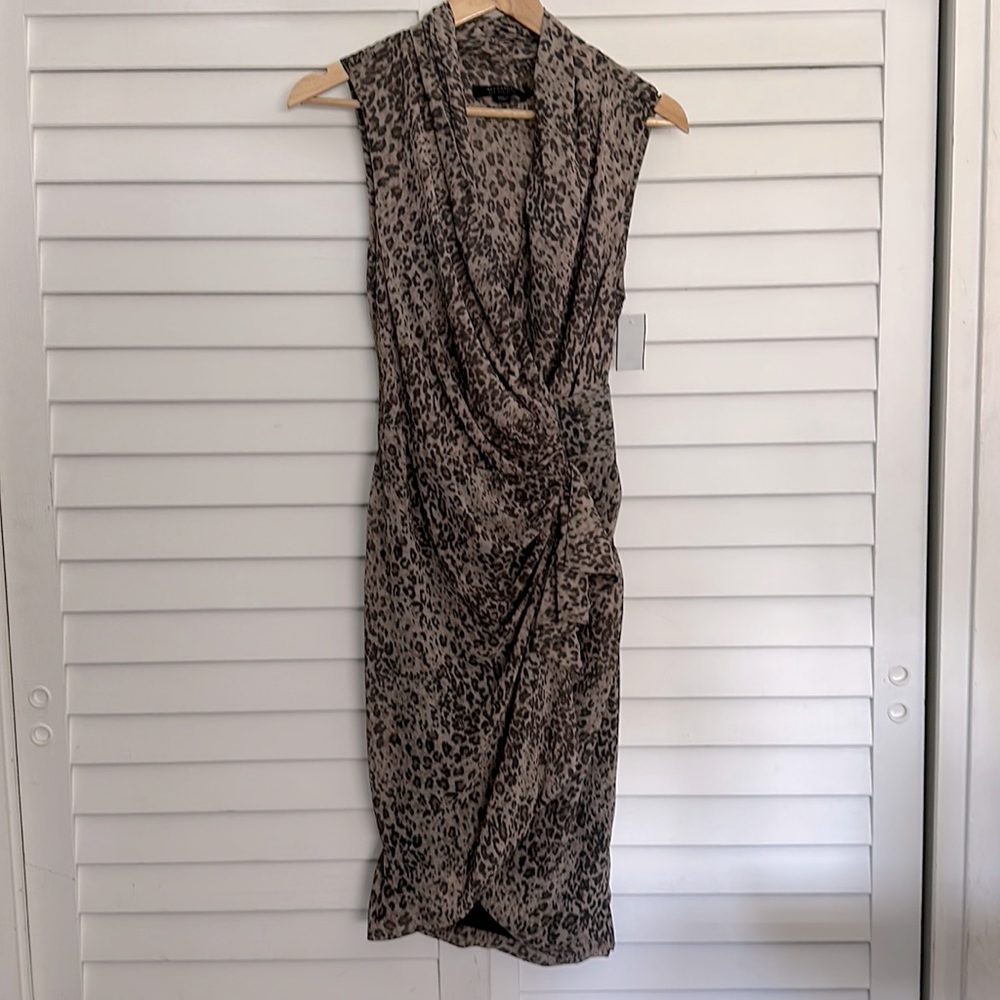 Draped neck All Saint’s wrap dress